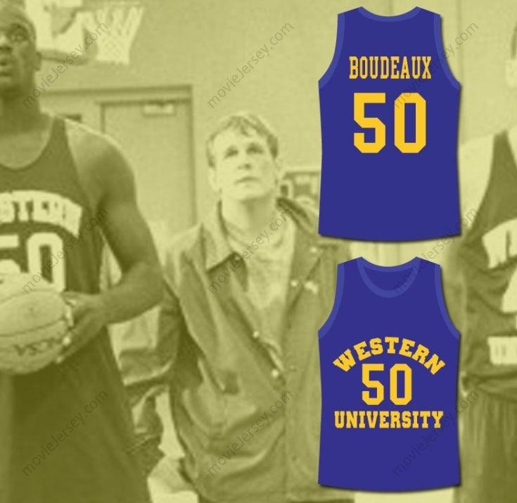 CUSTOM ANY Name Number SHAQ NEON BOUDEAUX WESTERN UNIVERSITY BASKETBALL JERSEY BLUE CHIPS MOVIE Top Stitched S-6XL