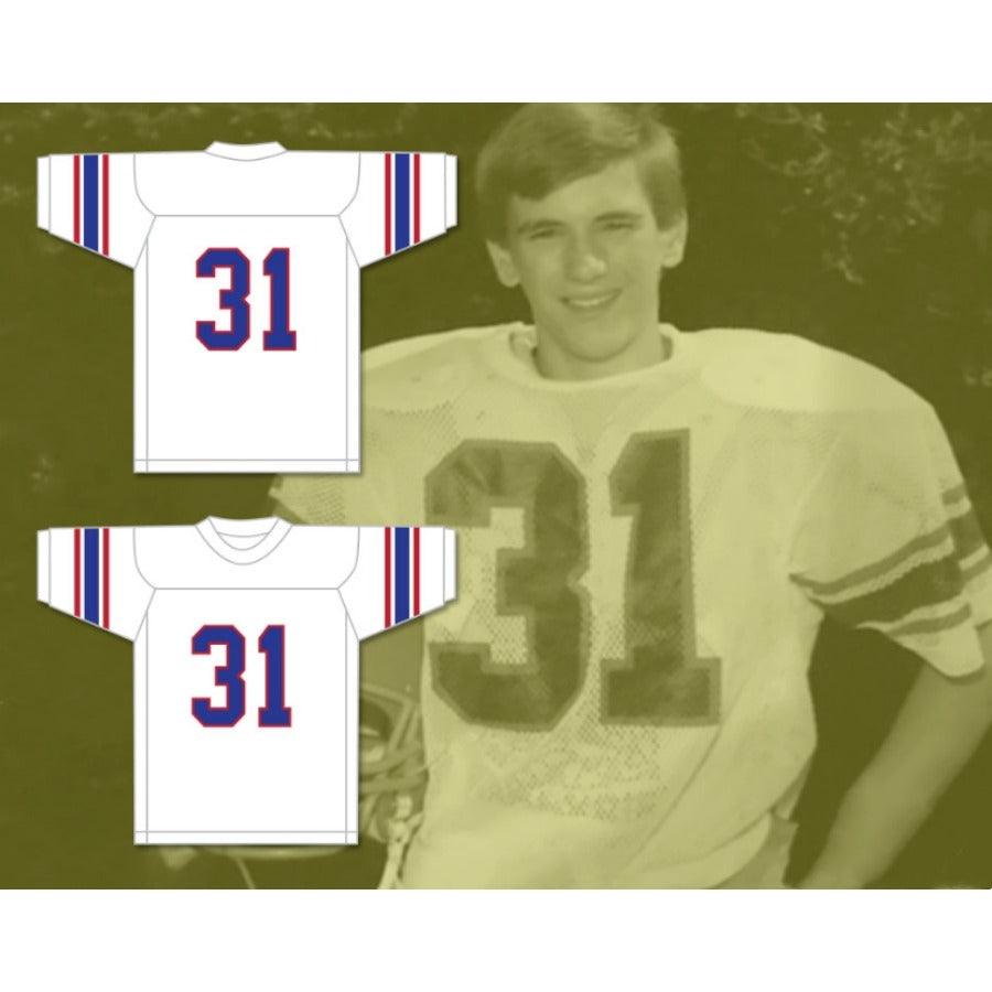 CUSTOM ANY Name Number DANA WHITE 31 HIGH SCHOOL WHITE Football Jersey Top Stitched S-6XL