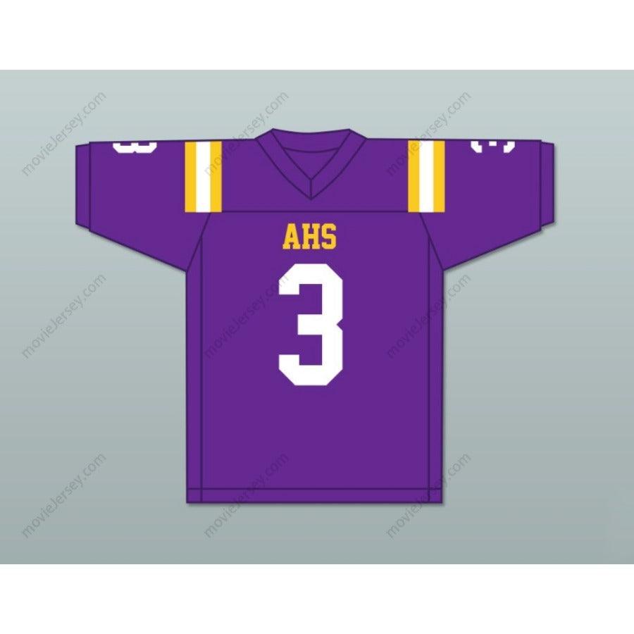 CUSTOM ANY Name Number DEVONTA SMITH 3 AMITE HIGH MAGNET SCHOOL PURPLE Football Jersey Top Stitched S-6XL