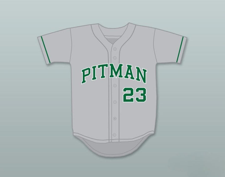 Custom Any Name Number COLIN KAEPERNICK 23 JOHN H. PITMAN HIGH SCHOOL PRIDE GRAY BASEBALL JERSEY 2 Top Stitched S-6XL