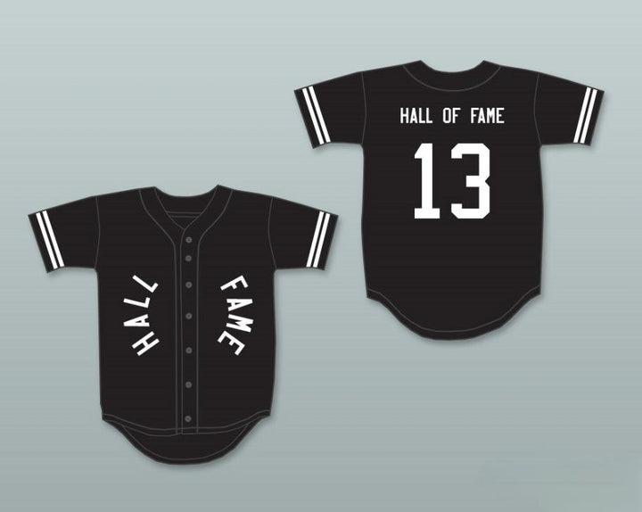Custom Any Name Number HALL OF FAME 13 BLACK BASEBALL JERSEY Top Stitched S-6XL
