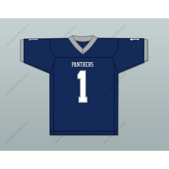 CUSTOM ANY Name NAVY BLUE KENNETH GAINWELL 1 YAZOO COUNTY HIGH SCHOOL PANTHERS FOOTBALL JERSEY Top Stitched S-6XL