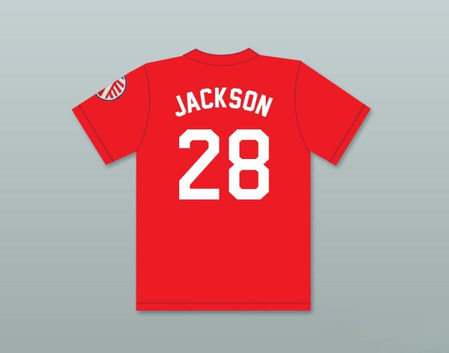 Custom Any Name Number BO JACKSON 28 Custom CHICKS RED BASEBALL JERSEY Top Stitched S-6XL