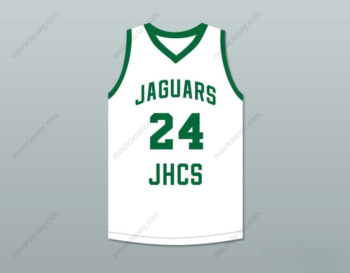 CUSTOM ANY Name Number TACKO FALL 24 JAMIE'S HOUSE CHARTER SCHOOL JAGUARS WHITE BASKETBALL JERSEY Top Stitched S-6XL