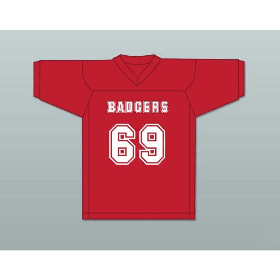 CUSTOM ANY Name Number SONNY D 69 PUTNAM BADGERS HIGH SCHOOL Football Jersey Top Stitched S-6XL