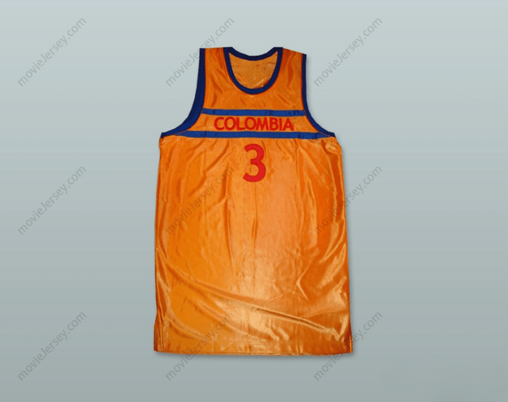CUSTOM ANY Name Number COLOMBIA 3 BASKETBALL JERSEY Top Stitched S-6XL