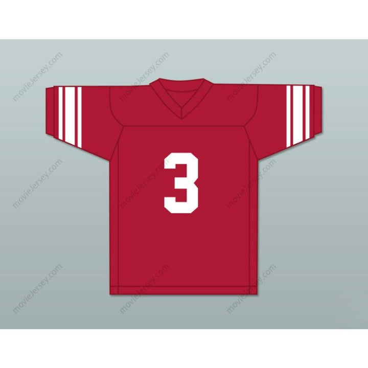 CUSTOM BARRY SANDERS 3 NORTH HIGH SCHOOL REDSKINS FOOTBALL JERSEY S-6XL Top Stitched S-6XL