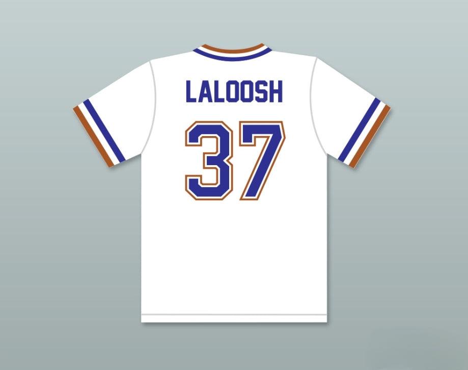 Custom Any Name Number EBBY CALVIN LALOOSH 37  WHITE BASEBALL JERSEY 2 Top Stitched S-6XL