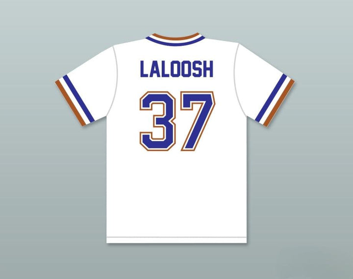 Custom Any Name Number EBBY CALVIN LALOOSH 37  WHITE BASEBALL JERSEY 2 Top Stitched S-6XL