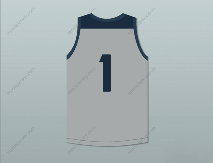 CUSTOM ANY Name Number LAMELO BALL 1   HIGH SCHOOL HUSKIES GRAY BASKETBALL JERSEY Top Stitched S-6XL