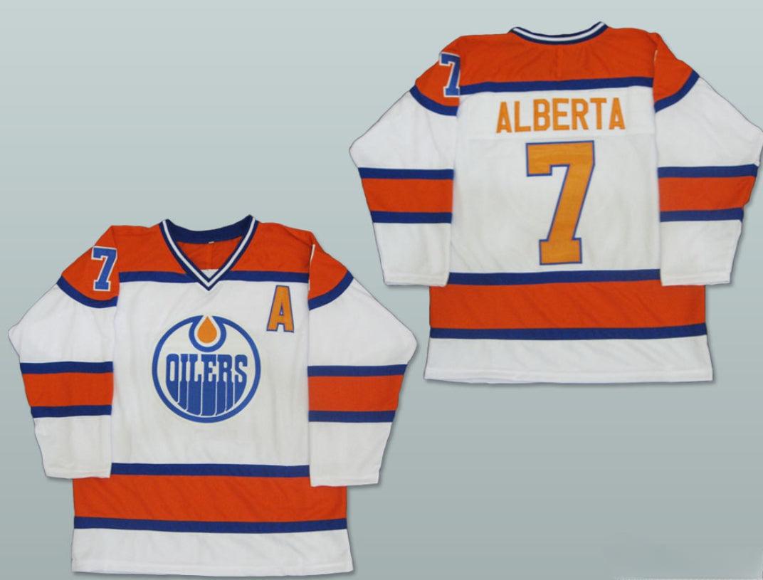 Custom Any Name Number 1972–73 ALBERTA OILERS HOCKEY JERSEY Top Stitched S-6XL
