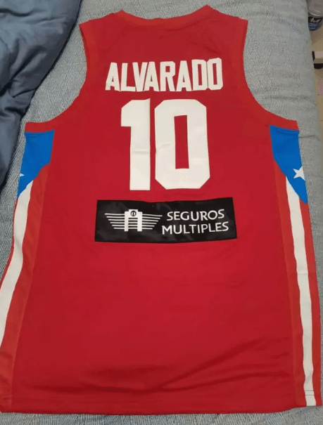 Custom Any Name Number Puerto Rico #10 Alvarado Basketball Jersey #51 Waters Clavell Sewn Stitched S-6XL