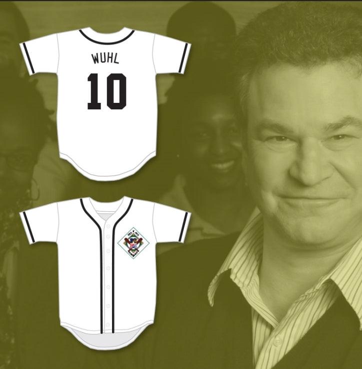 Custom Any Name Number ROBERT WUHL 10 SALAMANDERS BASEBALL JERSEY 1ST ANNUAL ROCK N' JOCK DIAMOND DERBY Top Stitched S-6XL