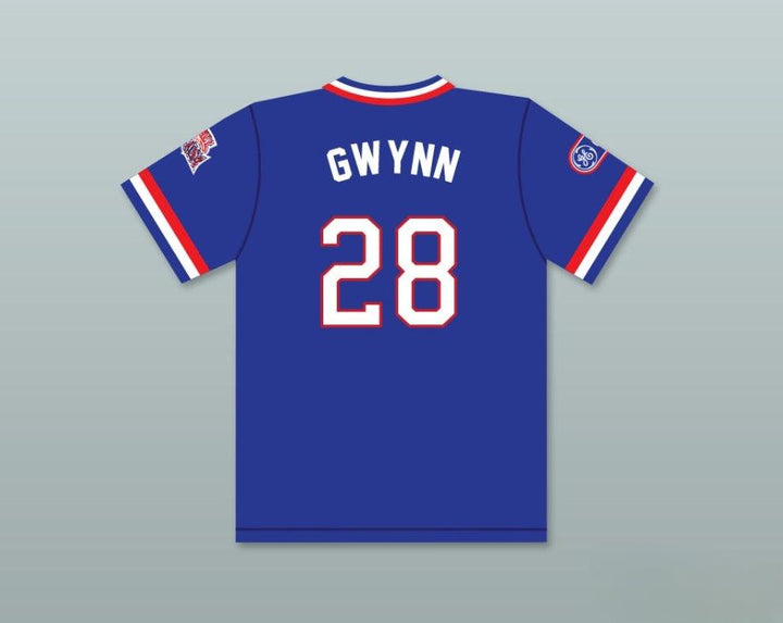 Custom Any Name Number CHRIS GWYNN 28 1984 USA TEAM BLUE BASEBALL JERSEY 2 Top Stitched S-6XL
