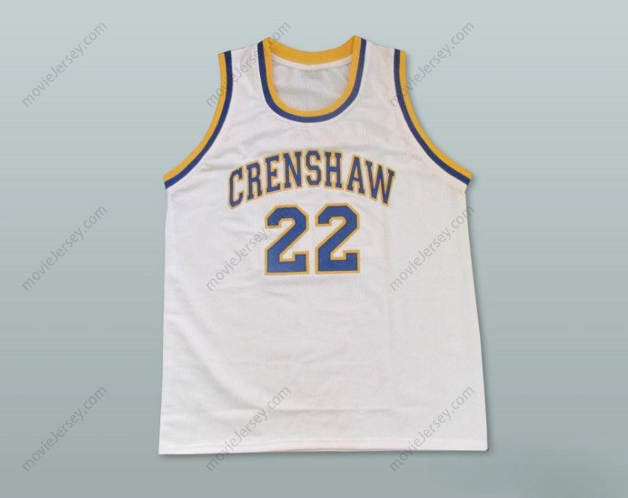 CUSTOM ANY Name Number OMAR EPPS QUINCY MCCALL 22 CRENSHAW HIGH SCHOOL WHITE BASKETBALL JERSEY LOVE AND BASKETBALL Top Stitched S-6XL