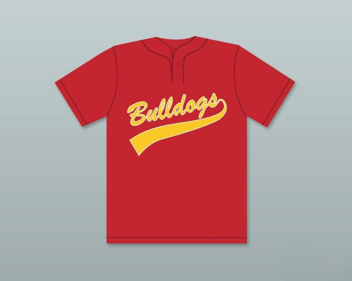 Custom Any Name Number JUSTIN VERLANDER 4  HIGH SCHOOL BULLDOGS RED BASEBALL JERSEY 3 Top Stitched S-6XL