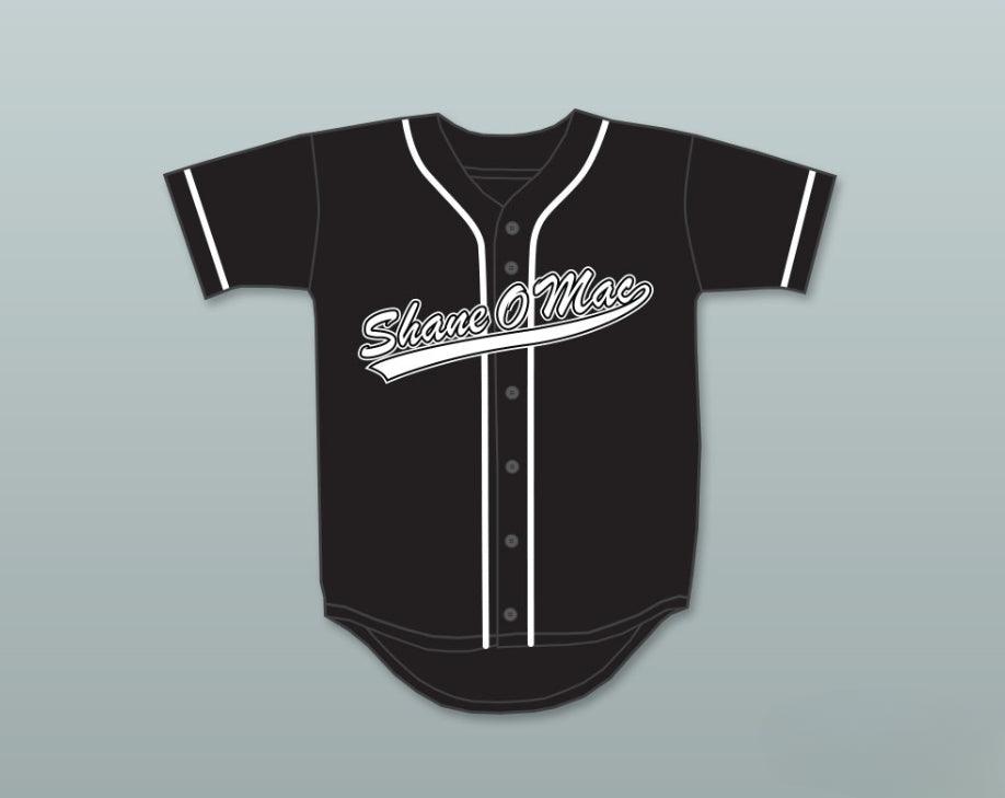 Custom Any Name Number S MCMAHON THE MONEY 33 BLACK BUTTON DOWN BASEBALL JERSEY Top Stitched S-6XL