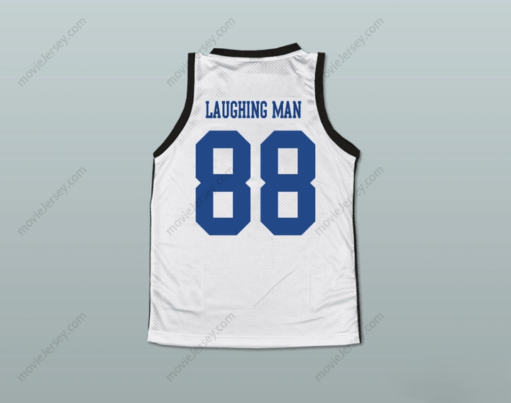 CUSTOM ANY Name Number LAUGHING MAN BASKETBALL JERSEY ANY NAME OR PLAYER Top Stitched S-6XL