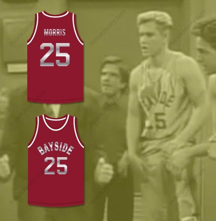 CUSTOM ANY Name Number SAVED BY THE BELL ZACK MORRIS 25 BAYSIDE TIGERS BASKETBALL JERSEY MAROON Top Stitched S-6XL