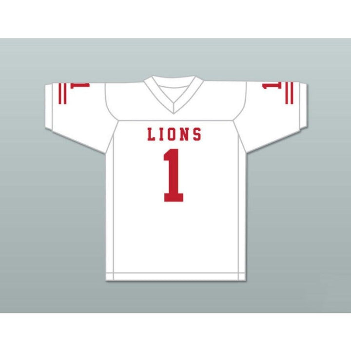CUSTOM ANY Name Number DJ LAW 1 EMCC LIONS FOOTBALL JERSEY INCLUDES PATCHES Top Stitched S-6XL