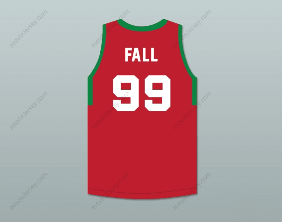CUSTOM ANY Name Number TACKO FALL 99 MAINE RED BASKETBALL JERSEY 1 Top Stitched S-6XL