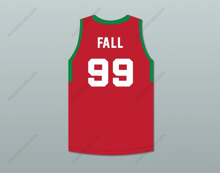 CUSTOM ANY Name Number TACKO FALL 99 MAINE RED BASKETBALL JERSEY 1 Top Stitched S-6XL