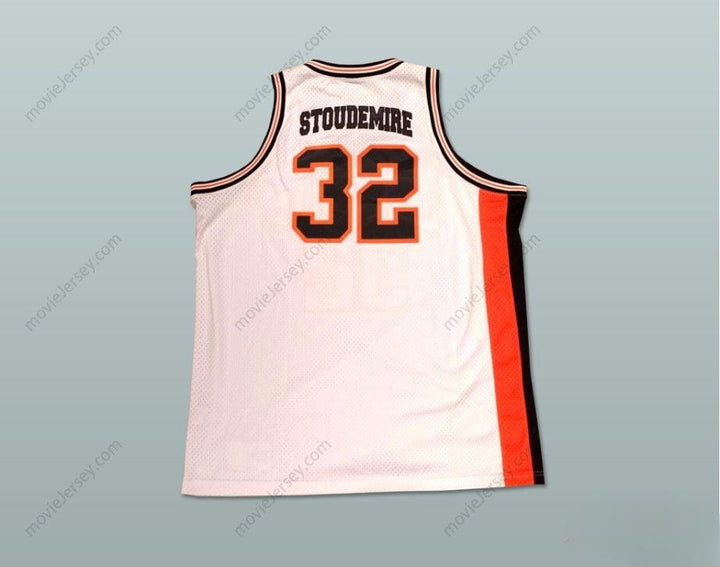 CUSTOM ANY Name Number AMAR'E STOUDEMIRE 32 LAKES WALES HIGH SCHOOL BASKETBALL JERSEY WHITE Top Stitched S-6XL