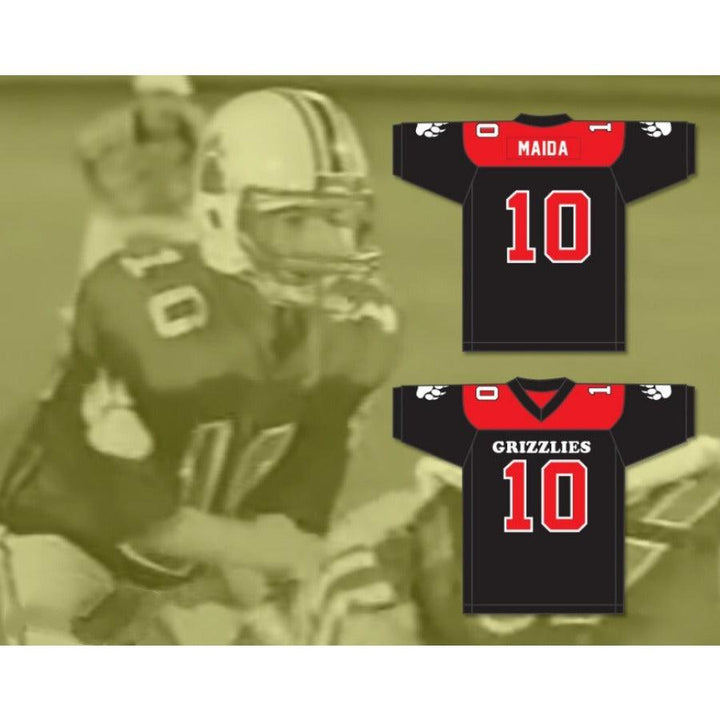 CUSTOM ANY Name Number TAMI MAIDA 10 MINNVILLE HIGH SCHOOL GRIZZLIES Football Jersey Top Stitched S-6XL