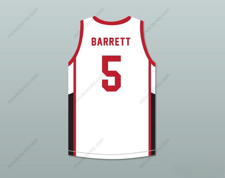 CUSTOM ANY Name Number R.J. BARRETT 5 CANADA WHITE BASKETBALL JERSEY Top Stitched S-6XL