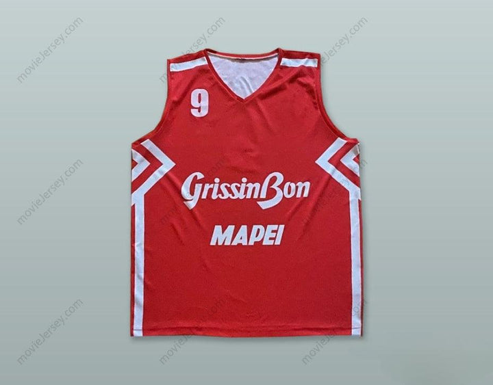 CUSTOM ANY Name Number AGUILAR 9 OLIMPIA MILANO ITALY RED BASKETBALL JERSEY1 Top Stitched S-6XL