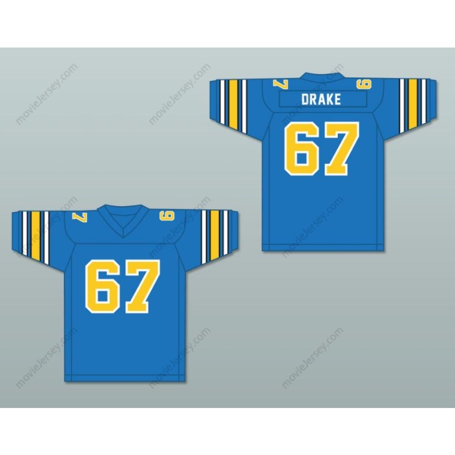 CUSTOM ANY Name Number 1983 USFL DON DRAKE 67 OAKLAND INVADERS ROAD Football Jersey Top Stitched S-6XL