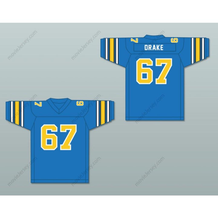 CUSTOM ANY Name Number 1983 USFL DON DRAKE 67 OAKLAND INVADERS ROAD Football Jersey Top Stitched S-6XL