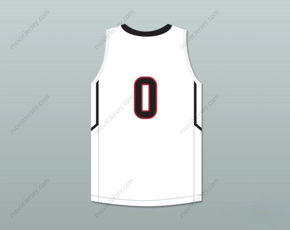 CUSTOM ANY Name Number BOL BOL 0  PREP WHITE BASKETBALL JERSEY 1 Top Stitched S-6XL