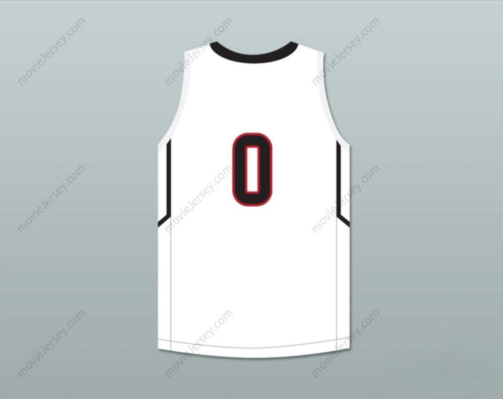 CUSTOM ANY Name Number BOL BOL 0  PREP WHITE BASKETBALL JERSEY 1 Top Stitched S-6XL
