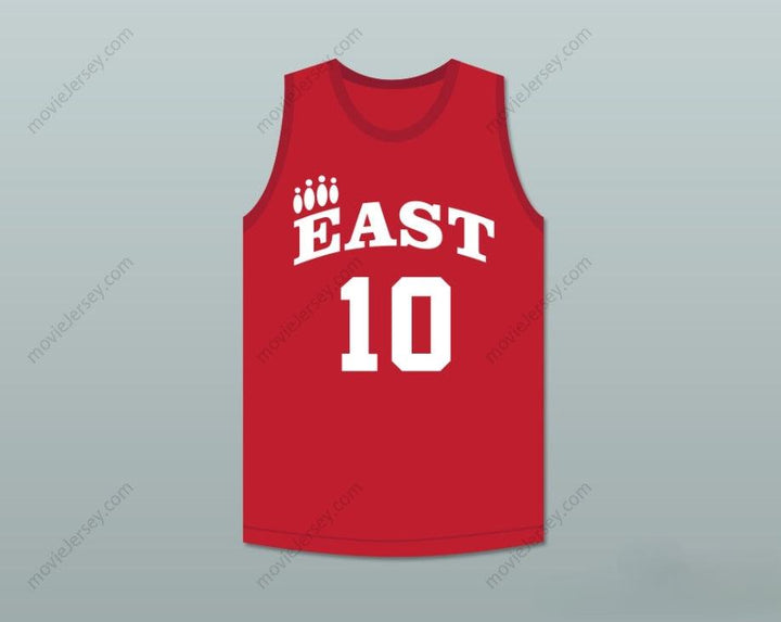 CUSTOM ANY Name Number TROY BOLTON 10 EAST HIGH SCHOOL WILDCATS RED PRACTICE BASKETBALL JERSEY Top Stitched S-6XL