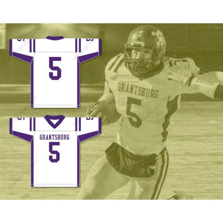 CUSTOM ANY Name Number LEO CHENAL 5 GRANTSBURG HIGH SCHOOL PIRATES Football Jersey Top Stitched S-6XL