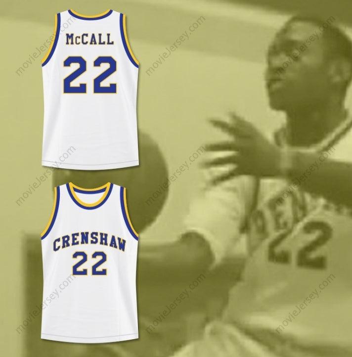 CUSTOM ANY Name Number OMAR EPPS QUINCY MCCALL 22 CRENSHAW HIGH SCHOOL BASKETBALL JERSEY LOVE AND BASKETBALL Top Stitched S-6XL