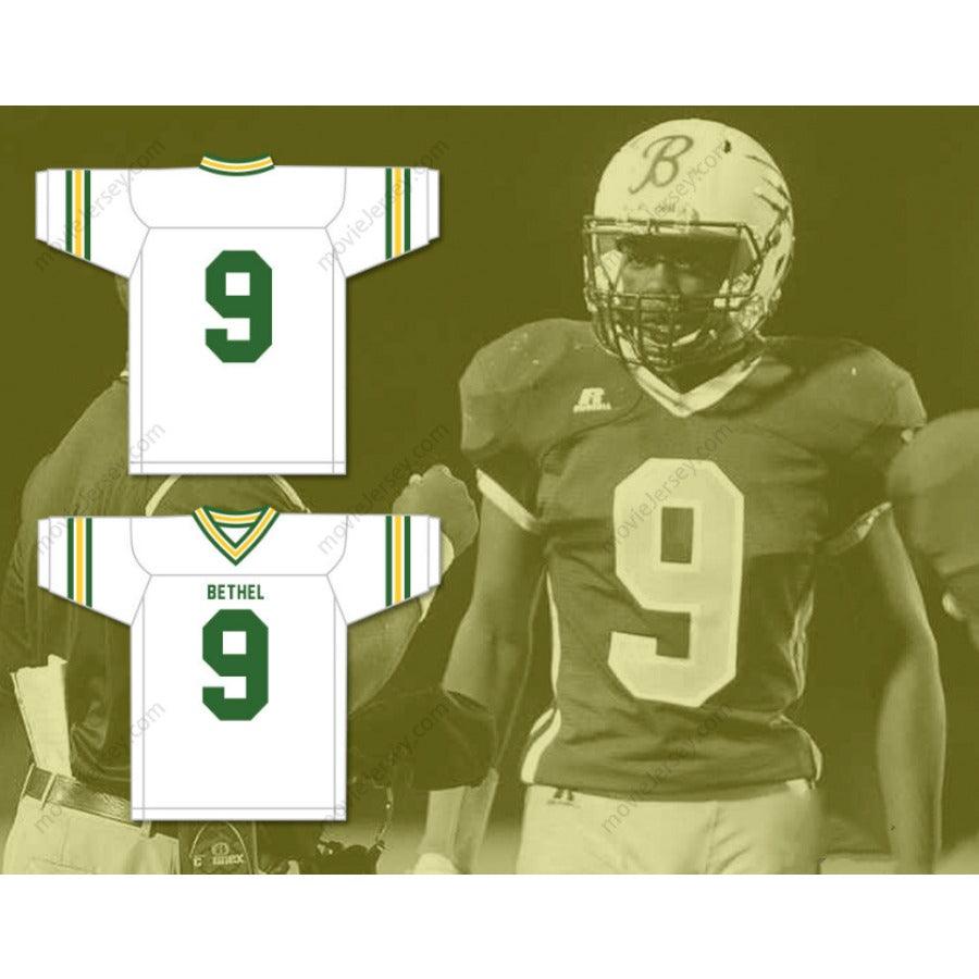 CUSTOM ANY Name Number JEREMIAH OWUSU-KORAMOAH 9 BETHEL HIGH SCHOOL BRUINS Football Jersey Top Stitched S-6XL