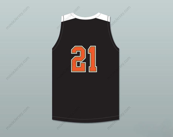 CUSTOM ANY Name Number PLAYER 21 TEXAS D1 AMBASSADORS  BLACK BASKETBALL JERSEY 1 Top Stitched S-6XL