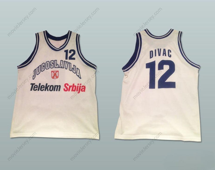 CUSTOM ANY Name Number VLADE DIVAC 12 YUGOSLAVIA BASKETBALL JERSEY STITCH SEWN ANY PLAYER OR NUMBER Top Stitched S-6XL