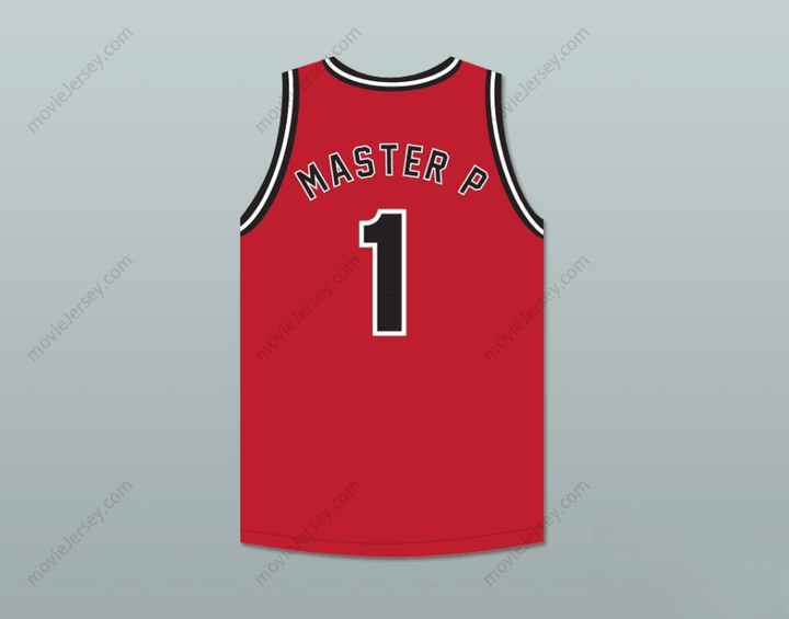 CUSTOM ANY Name Number MASTER P 1 NO LIMIT RED BASKETBALL JERSEY Top Stitched S-6XL