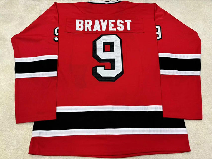 Custom Any Name Number FDNY BRAVEST 9 RED HOCKEY JERSEY Stitched Top Stitched S-6XL