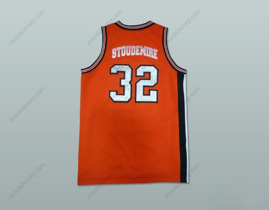 CUSTOM ANY Name Number AMAR'E STOUDEMIRE 32 LAKES WALES HIGH SCHOOL BASKETBALL JERSEY ORANGE Top Stitched S-6XL