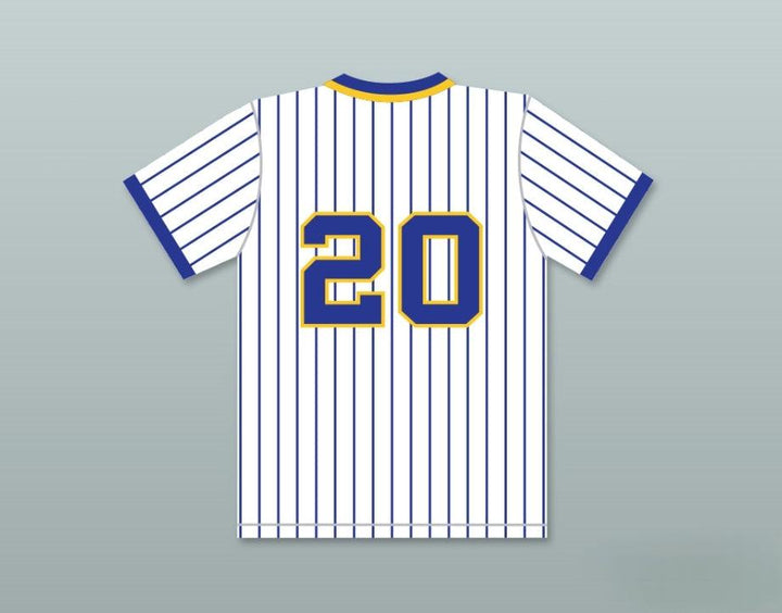 Custom Any Name Number DAN MARINO 20 CENTRAL CATHOLIC HIGH SCHOOL VIKINGS PINSTRIPED BASEBALL JERSEY Top Stitched S-6XL