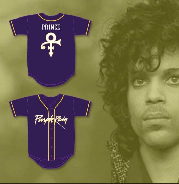Custom Any Name Number PRINCE TRIBUTE PURPLE RAIN BASEBALL JERSEY Top Stitched S-6XL