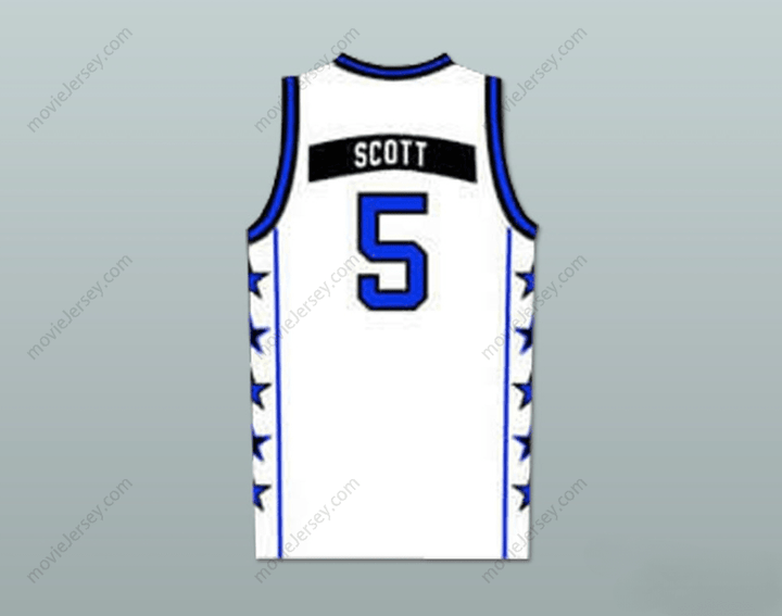 CUSTOM ANY Name Number LUCAS SCOTT ONE TREE HILL RAVENS WHITE BASKETBALL JERSEY ANY NUMBER OR PLAYER Top Stitched S-6XL