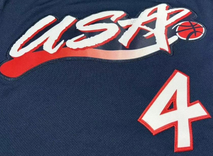 1996 CHARLES BARKLEY 4 USA AWAY BASKETBALL JERSEY