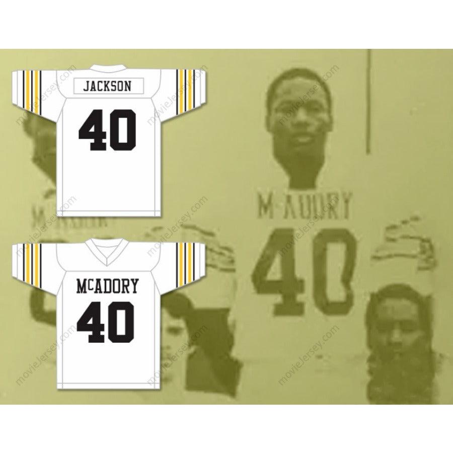 CUSTOM ANY Name Number BO JACKSON 40 MCADORY HIGH SCHOOL YELLOW JACKETS FOOTBALL JERSEY Top Stitched S-6XL