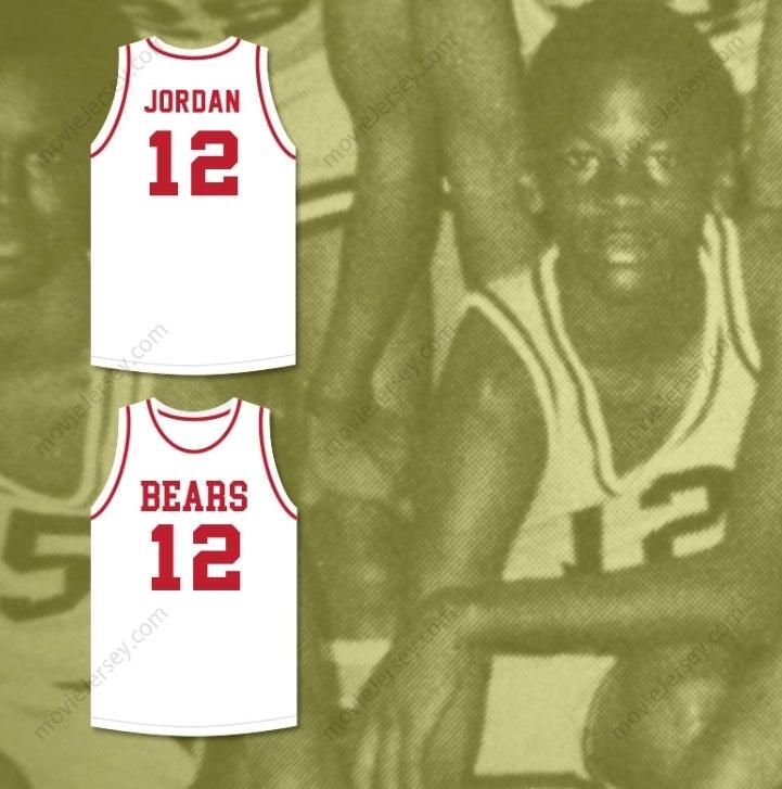 CUSTOM ANY Name Number MICHAEL  12 EMMA B TRASK MIDDLE SCHOOL BEARS WHITE BASKETBALL JERSEY 2 Top Stitched S-6XL