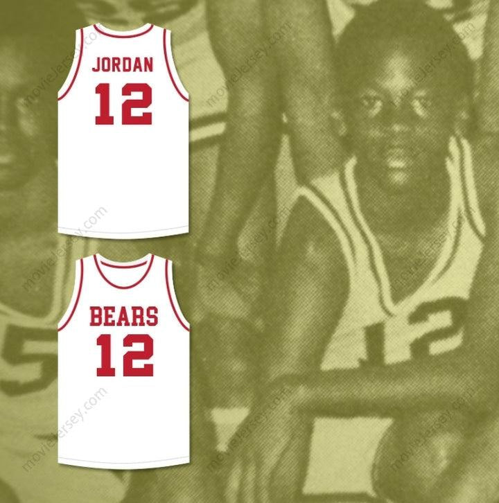 CUSTOM ANY Name Number MICHAEL  12 EMMA B TRASK MIDDLE SCHOOL BEARS WHITE BASKETBALL JERSEY 2 Top Stitched S-6XL